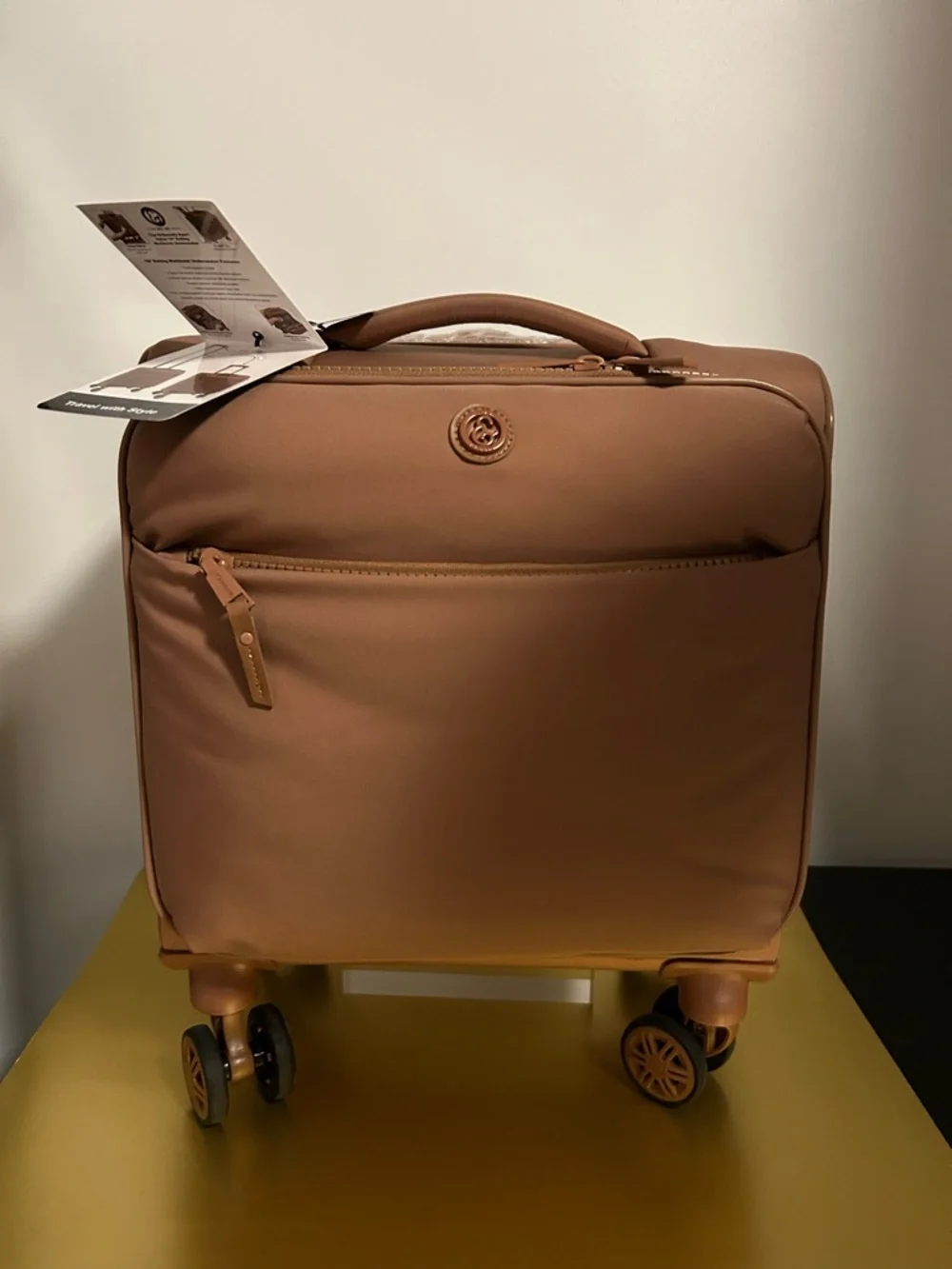 Joan & David Tan Carry-On 16” Rolling Workbook UNDERSEATER